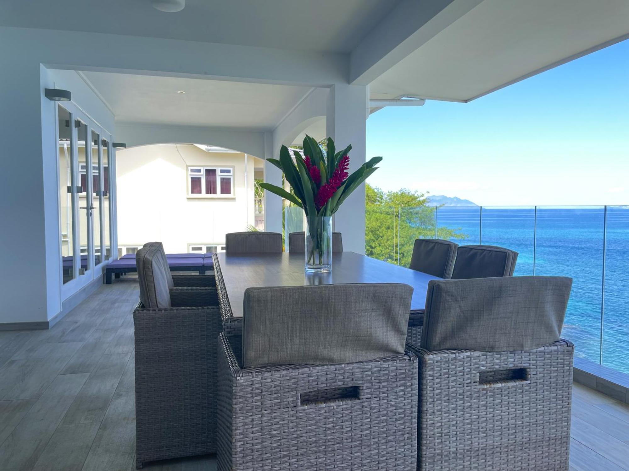Vallonend Beachfront Villa With Excellent View Bel Ombre Ngoại thất bức ảnh